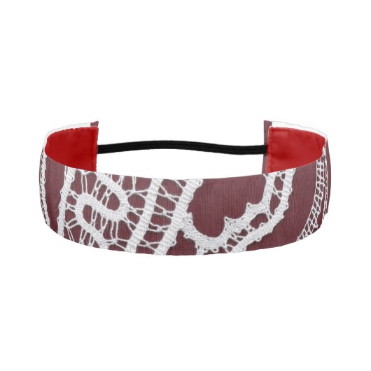 カソリッ賛美クヴァージンメアリー、レース アスレチックヘッドバンド (正面)