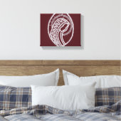 カソリッ賛美クヴァージンメアリー、レース キャンバスプリント (インサイチュ (寝室))