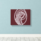 カソリッ賛美クヴァージンメアリー、レース キャンバスプリント (インサイチュ (ウッドフロア))