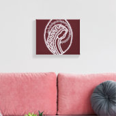 カソリッ賛美クヴァージンメアリー、レース キャンバスプリント (インサイチュ (リビング))