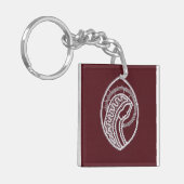 カソリッ賛美クヴァージンメアリー、レース キーホルダー (正面左)