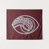 カソリッ賛美クヴァージンメアリー、レース タペストリー (正面(横))