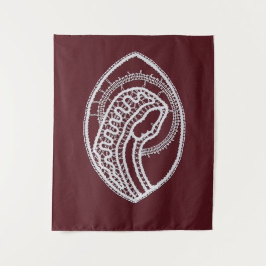 カソリッ賛美クヴァージンメアリー、レース タペストリー (正面)