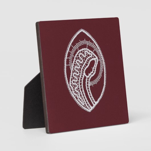 カソリッ賛美クヴァージンメアリー、レース  フォトプラーク (正面)