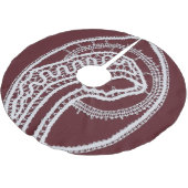 カソリッ賛美クヴァージンメアリー、レース ブラッシュドポリエステルツリースカート (アングル)