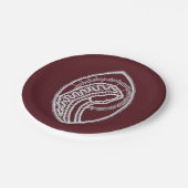 カソリッ賛美クヴァージンメアリー、レース ペーパープレート (アングル)