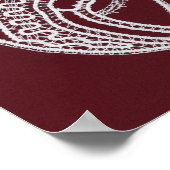 カソリッ賛美クヴァージンメアリー、レース ポスター (角)