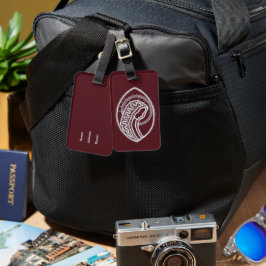 カソリッ賛美クヴァージンメアリー、レース ラゲッジタグ