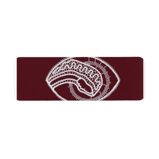 カソリッ賛美クヴァージンメアリー、レース ラベル (正面)