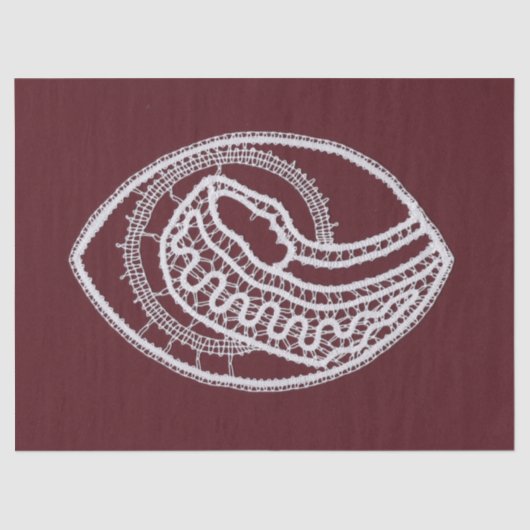 カソリッ賛美クヴァージンメアリー、レース 薄葉紙 (正面)