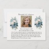 カソリッ賛美ク・メアリー葬儀弔問悔やみや弔慰 サンキューカード (裏面)