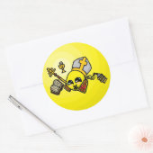 カソリボールのシール ラウンドシール (封筒)