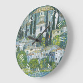 カソンにある教会(キルシュ) by Gustavクリムト ラージ壁時計 (傾斜)