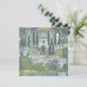 カソンの教会(イタリアン風景)ヴィンテージアート カード (スタンド正面)