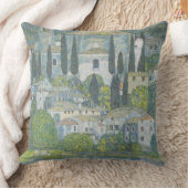 カソンの教会(イタリアン風景)ヴィンテージアート クッション (ブランケット)