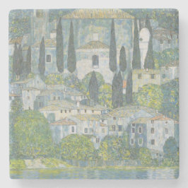 カソンの教会(イタリアン風景)ヴィンテージアート ストーンコースター