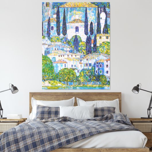 カソンクリムトのグスタフ絵画カーシュ キャンバスプリント (インサイチュ (寝室))