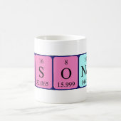 カソンドラ定期テーブル名mag コーヒーマグカップ (中央)