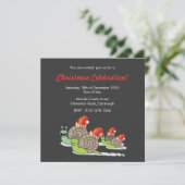 カタおもしろいイルズクリスマスパーティの招待状 招待状 (スタンド正面)