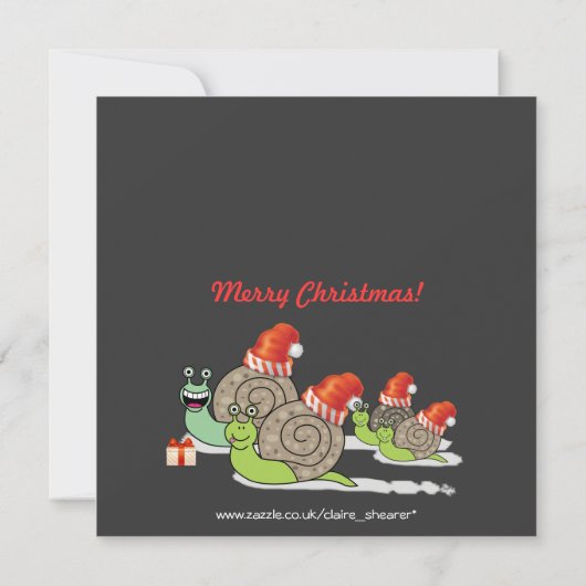 カタおもしろいイルズクリスマスパーティの招待状 招待状 (裏面)