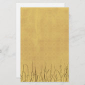 カタイルペンとインクプラントスケッチ 便箋 (正面/裏面)