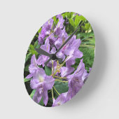 カタウビエンスブルソーロドデンドロンズオレゴン ラウンド壁時計 (傾斜)