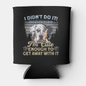 カタウラヒョウ犬I行っていない可愛い犬 缶クーラー (正面)