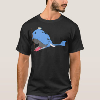 カタオサの青いクジラ Tシャツ
