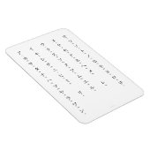 カタカナとローマ字学日本のキャラクター マグネット (右側)