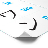 カタカナ図カタカナ表 ポスター (角)