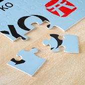 カタカナ日本のテーブル(すし) ジグソーパズル (側面)