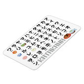 カタカナ日本のテーブル(和菓子) マグネット (左側)