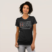カタカナ日本のテーブル（花札） Tシャツ (正面フル)