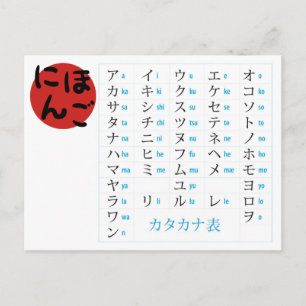 カタカナ絵葉書 ポストカード