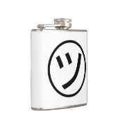 カタカナ㋡ツ微笑み絵文字/絵文字 フラスク (右)