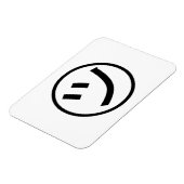 カタカナ㋡ツ微笑み絵文字/絵文字 マグネット (左側)