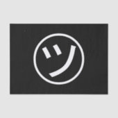 カタカナ㋡ツ微笑み絵文字/絵文字 薄葉紙 (正面)