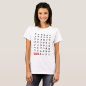 カタカナ Tシャツ (正面フル)