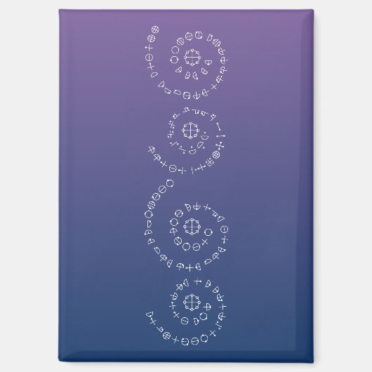 カタカムナの力の詩 – 5-8創造歌 マグネット (正面)