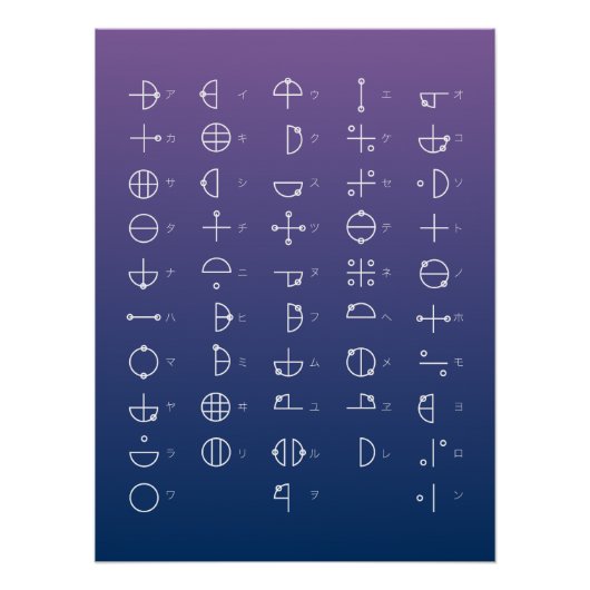 カタカムナ図 ポスター (正面)