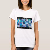 カタカ日本のナ表 Tシャツ (正面)