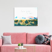 カタジュタザオルガスセントラルオーストラリア キャンバスプリント (インサイチュ (リビング))