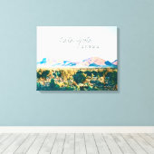 カタジュタザオルガスセントラルオーストラリア キャンバスプリント (インサイチュ (ウッドフロア))