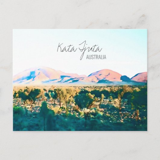 カタジュタザオルガスセントラルオーストラリア ポストカード (正面)