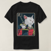 カタジラ日本の – キャットアート – カタナソード – アニメ Tシャツ (デザイン正面)