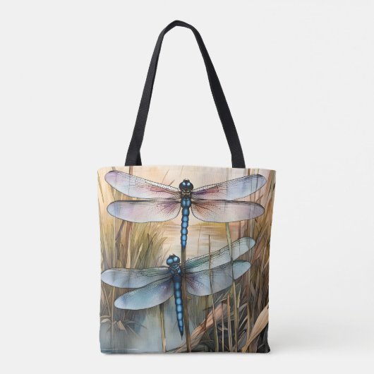 カタチとアシの間のトンボ トートバッグ (裏面)