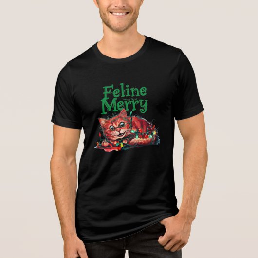 カタチのクリスマスの混乱 トライブレンドTシャツ (正面)