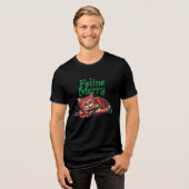 カタチのクリスマスの混乱 トライブレンドTシャツ (正面全面)