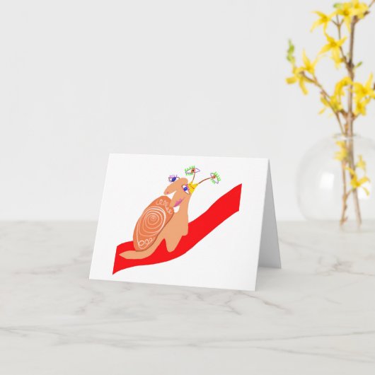 カタチ間抜けリ🐌 カード (黄色い花)