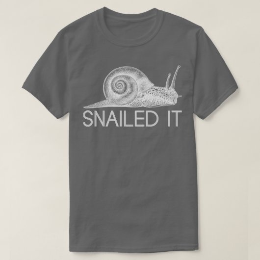 カタツナおもしろいリIt動物のギフトスラグカタツムリ Tシャツ (デザイン正面)